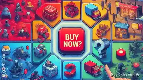 How do games use color psychology (e.g., red -BUY NOW- buttons)?